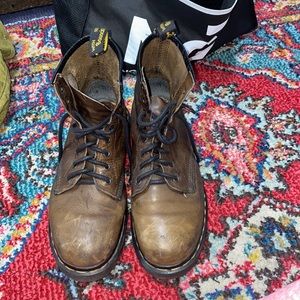 Vintage brown doc martens